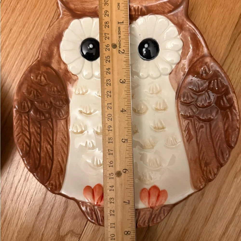 Set of 4 Better Homes And Gardens Heritage Collection Owl Salad Plates